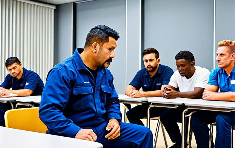 도로교통사 자격증 취득 후 성공 사례 - A modest and professional female truck driver, fully clothed in practical work attire, inside the ca...