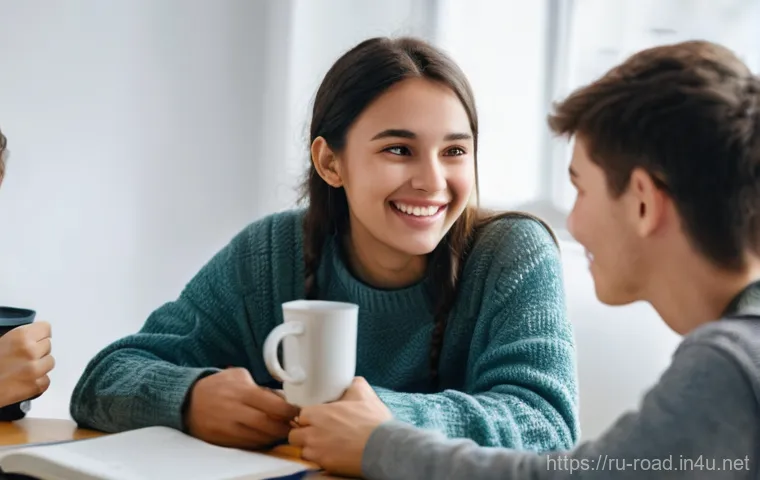 도로교통사 시험 준비를 위한 스터디 그룹 - **Prompt 2: Post-Driving Lesson Debrief with Instructor and Students**
    "An outdoor scene in a Ru...