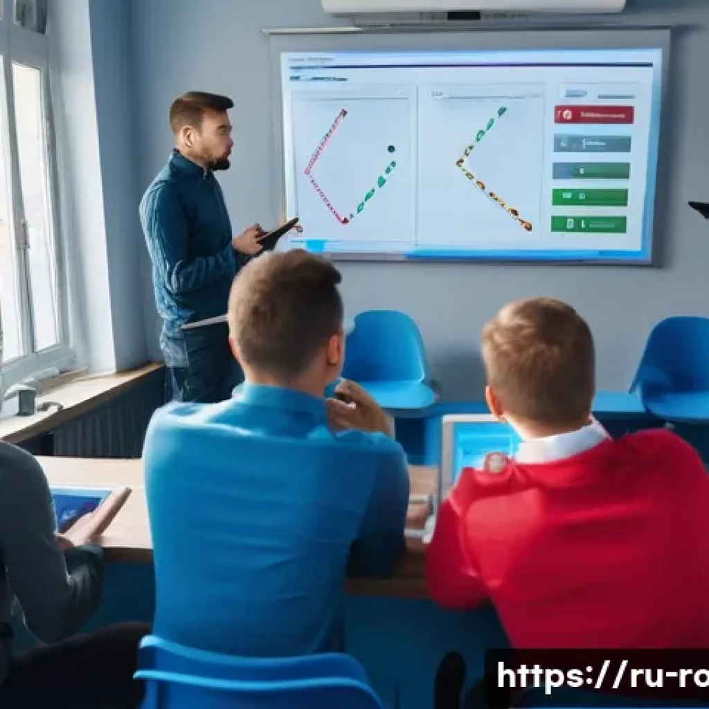 도로교통사 시험의 최신 합격자 통계 - A modern Russian driving school classroom scene with diverse young adult students attentively studyi...
